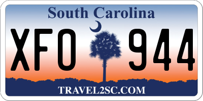 SC license plate XFO944