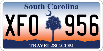 SC license plate XFO956