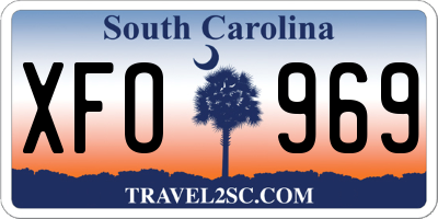 SC license plate XFO969
