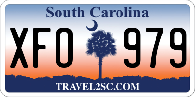 SC license plate XFO979