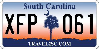 SC license plate XFP061