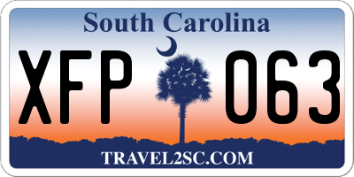 SC license plate XFP063