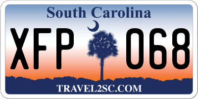 SC license plate XFP068