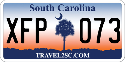 SC license plate XFP073