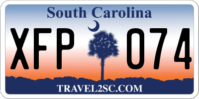 SC license plate XFP074