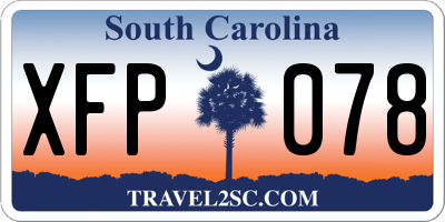 SC license plate XFP078
