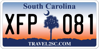 SC license plate XFP081