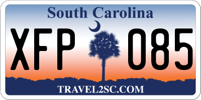 SC license plate XFP085