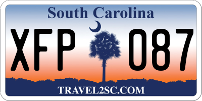 SC license plate XFP087