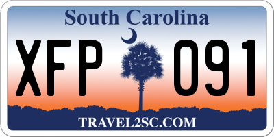 SC license plate XFP091