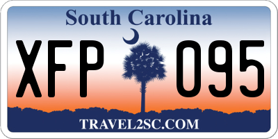 SC license plate XFP095