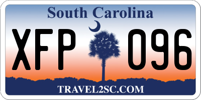 SC license plate XFP096