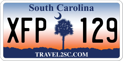 SC license plate XFP129
