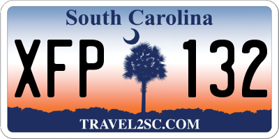 SC license plate XFP132