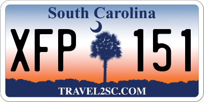 SC license plate XFP151