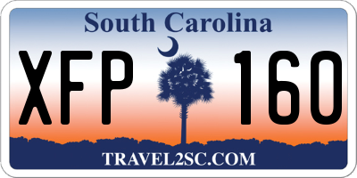 SC license plate XFP160