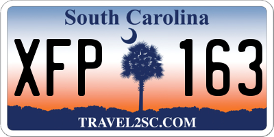 SC license plate XFP163