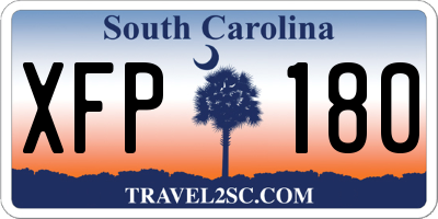 SC license plate XFP180