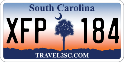 SC license plate XFP184
