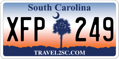 SC license plate XFP249