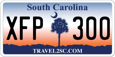 SC license plate XFP300