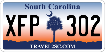 SC license plate XFP302