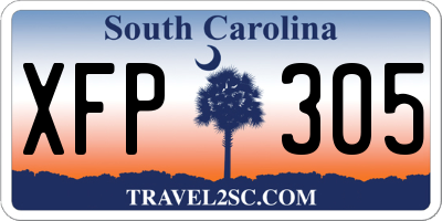 SC license plate XFP305