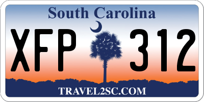 SC license plate XFP312