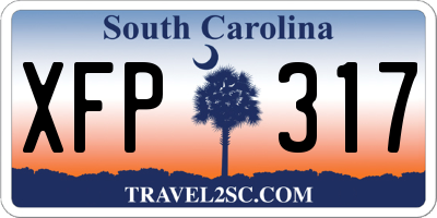 SC license plate XFP317