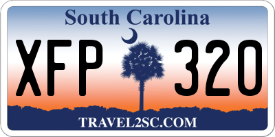 SC license plate XFP320
