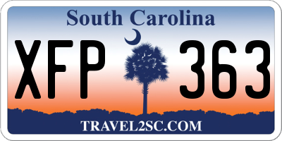 SC license plate XFP363