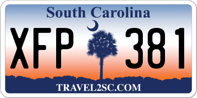 SC license plate XFP381