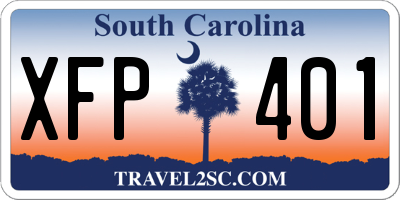 SC license plate XFP401