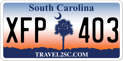 SC license plate XFP403