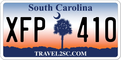 SC license plate XFP410