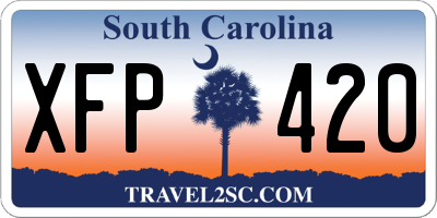 SC license plate XFP420