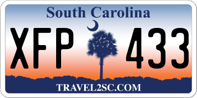 SC license plate XFP433