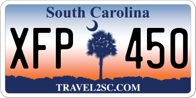 SC license plate XFP450