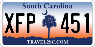 SC license plate XFP451