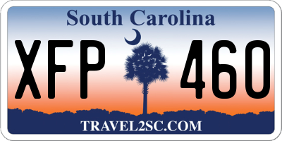 SC license plate XFP460