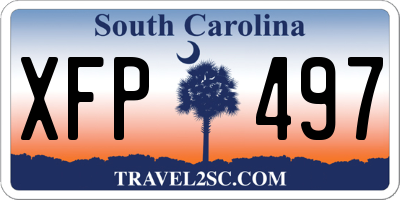SC license plate XFP497
