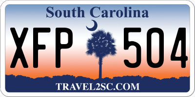 SC license plate XFP504
