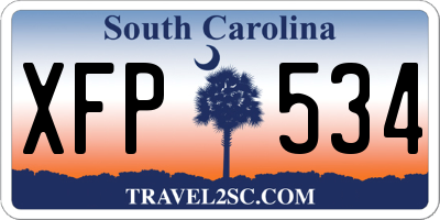SC license plate XFP534