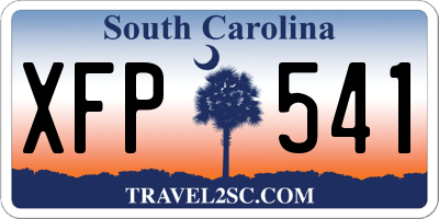 SC license plate XFP541