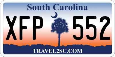 SC license plate XFP552