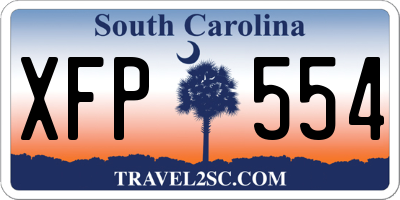SC license plate XFP554