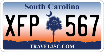 SC license plate XFP567