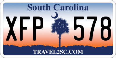 SC license plate XFP578