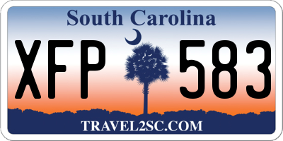 SC license plate XFP583