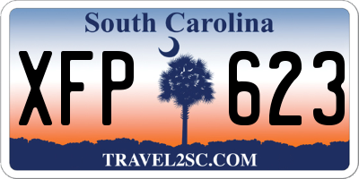 SC license plate XFP623